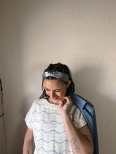 Load image into Gallery viewer, Seaside Scallop Striped Knit Sweater