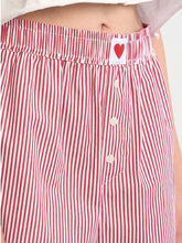 Load image into Gallery viewer, Heart Detail Stripe Boxer Shorts