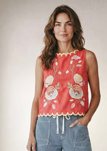 Load image into Gallery viewer, Coral Garden Embroidered Tank