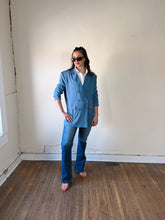 Load image into Gallery viewer, High Rise Bootcut Jeans with Distressed Details