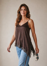 Load image into Gallery viewer, Daydream Lace Trim Cami | Brown