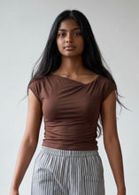 Load image into Gallery viewer, Draped Asymmetry Knit Top