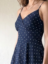 Load image into Gallery viewer, Midnight in Paris Polka Dot Maxi Dress
