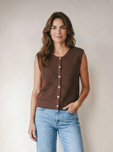 Load image into Gallery viewer, Harvest Market Sweater Vest | Chocolate