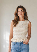 Load image into Gallery viewer, Harbor Stripe Smocked Tank