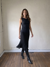 Load image into Gallery viewer, Polka Dot Godet Midi Skirt