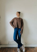 Load image into Gallery viewer, Just Black Denim Distress Hem Straight Leg Jeans