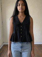 Load image into Gallery viewer, Willow Grove Embroidered Blouse | Black