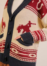 Load image into Gallery viewer, Sierra Jacquard Shawl Collar Cardigan