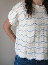 Load image into Gallery viewer, Seaside Scallop Striped Knit Sweater
