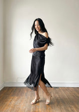 Load image into Gallery viewer, Midnight Muse Satin Skirt