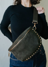 Load image into Gallery viewer, Gizelle-Suede Belt Bag | Olive