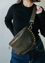 Load image into Gallery viewer, Gizelle-Suede Belt Bag | Olive
