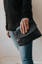 Load image into Gallery viewer, Leather Convertible Crossbody Clutch