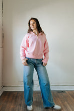 Load image into Gallery viewer, Extended Super Soft Fleece 1/4 Zip Sweatshirt | Pink
