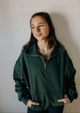 Load image into Gallery viewer, Person wearing a green pullover against a plain background
