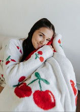 Load image into Gallery viewer, Cherry Pattern Luxury Soft Throw Blanket