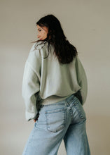 Load image into Gallery viewer, Pia Cropped Balloon Sweatshirt | Digital Mist