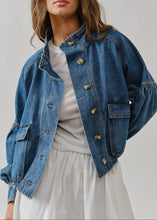 Load image into Gallery viewer, Denim Utility Jacket