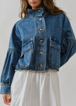 Load image into Gallery viewer, Denim Utility Jacket