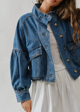 Load image into Gallery viewer, Denim Utility Jacket