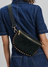 Load image into Gallery viewer, Gizelle-Suede Belt Bag | Black