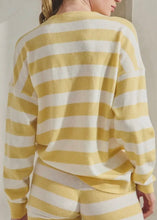 Load image into Gallery viewer, Butter Stripe Cashmere Blend Sweater