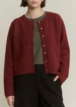 Load image into Gallery viewer, Solid Pipa Cardigan | Oxblood