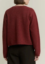 Load image into Gallery viewer, Solid Pipa Cardigan | Oxblood