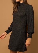 Load image into Gallery viewer, Long Sleeve Hacci Mini Dress