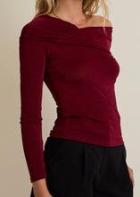 Load image into Gallery viewer, Off-Shoulder Long Sleeve Top
