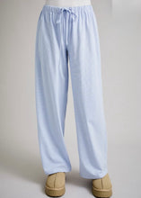 Load image into Gallery viewer, Low-Rise Front Tie Striped Lounge Pants