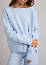 Load image into Gallery viewer, Cloud Blue Off Shoulder Sweater