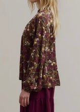 Load image into Gallery viewer, Woodland Blooms Ruffle Blouse