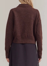 Load image into Gallery viewer, Deep Bronze Mock Neck Sweater