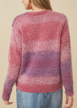 Load image into Gallery viewer, Purple Lurex Button Cropped Cardigan