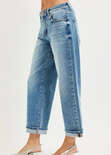 Load image into Gallery viewer, Extended Mid Rise Ankle Boyfriend Cuffed Jeans