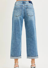 Load image into Gallery viewer, Extended Mid Rise Ankle Boyfriend Cuffed Jeans