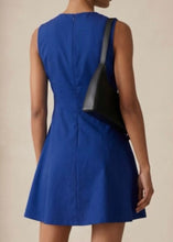 Load image into Gallery viewer, High Neck Skater Flare Dress – Royal Blue