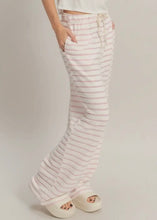 Load image into Gallery viewer, Striped Loop Terry Wide-Leg Pants