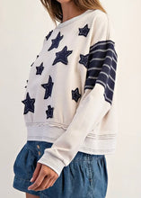 Load image into Gallery viewer, Star Patch Long Sleeve Pullover