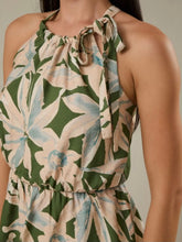 Load image into Gallery viewer, Halter Tie Neck Peplum Top