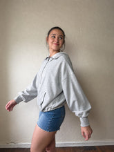 Load image into Gallery viewer, Weekend Getaway Terry Half Zip Hoodie | Heather Grey