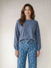 Load image into Gallery viewer, Vintage Wash Cotton Tee | Navy