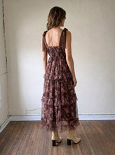 Load image into Gallery viewer, Autumn Rose Tie Shoulder Maxi Dress