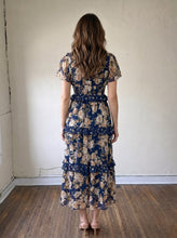 Load image into Gallery viewer, Bluebell Romance Floral Tiered Maxi Dress