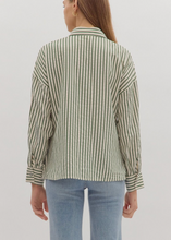 Load image into Gallery viewer, Olive Stripe Top