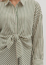 Load image into Gallery viewer, Olive Stripe Top