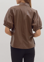 Load image into Gallery viewer, Sloane Faux Leather Top
