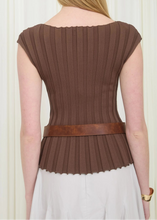 Load image into Gallery viewer, Effortless Edge Boat Neck Ribbed Sweater